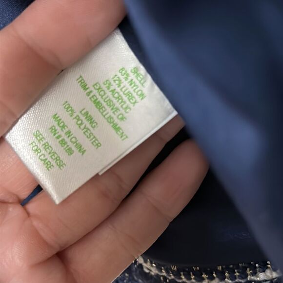 Lilly Pulitzer Hagen Metallic Cropped Blazer - Picture 9 of 10